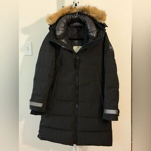 Canada Goose Black Kenton Parka with Black Label